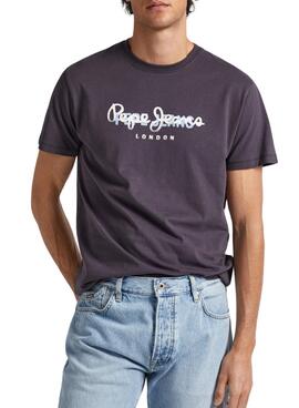 T-Shirt Pepe Jeans Keegan Schwarz für Herren