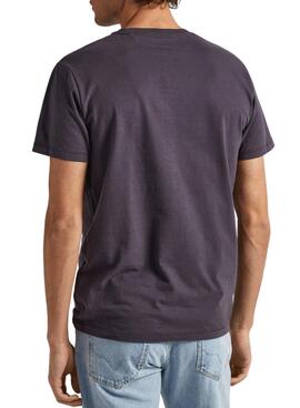 T-Shirt Pepe Jeans Keegan Schwarz für Herren