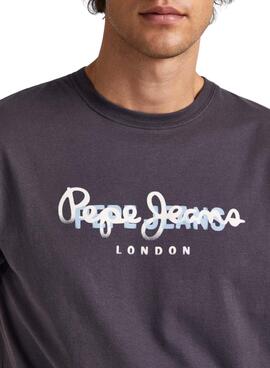 T-Shirt Pepe Jeans Keegan Schwarz für Herren
