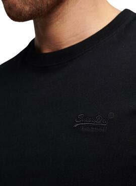 T-Shirt Superdry Vintage Logo Schwarz für Herren