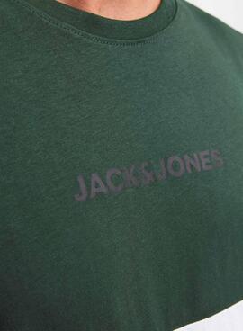 T-Shirt Jack & Jones Eired Block Grün Herren