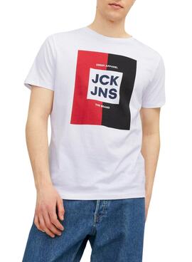 T-Shirt Jack & Jones Oscar Weiss für Herren