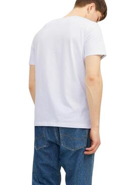 T-Shirt Jack & Jones Oscar Weiss für Herren