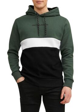 Sweatshirt Jack & Jones Reid Block Grün Herren