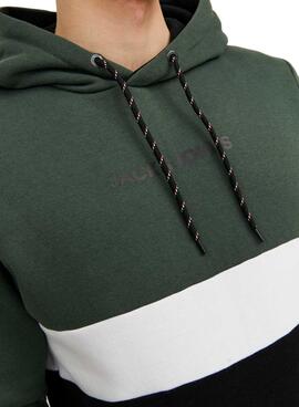 Sweatshirt Jack & Jones Reid Block Grün Herren