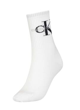 Socken Calvin Klein Damen Socke Weiss Damen