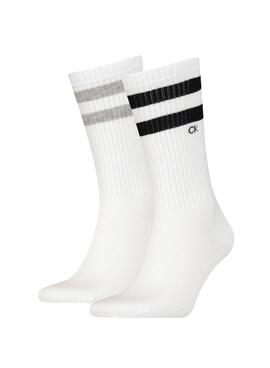 Pack 2 Socken Calvin Klein Men Socke Stripes