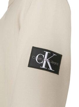 Sweatshirt Calvin Klein Badge Crew Beige Herren