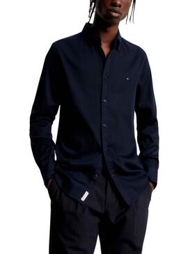 Hemd Tommy Hilfiger Flex Dobby Marineblau Herren