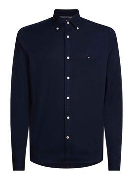 Hemd Tommy Hilfiger Flex Dobby Marineblau Herren