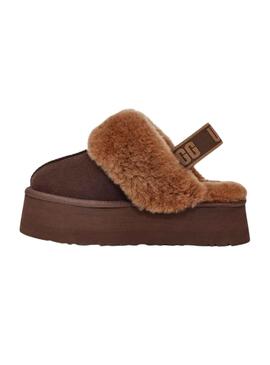 Zuecos UGG Funkette Marron für Damen