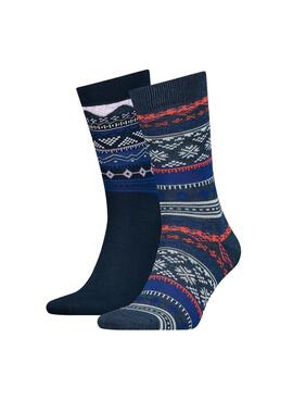 Socken Levis Reg Cut Bootsock Blau Unisex