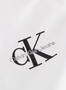 Hemd Calvin Klein Loose Monologo Weiss Damen