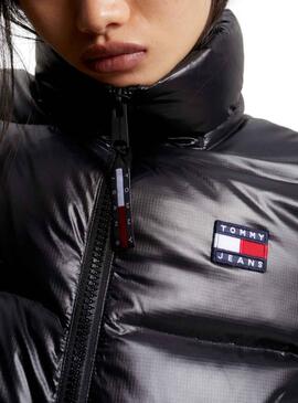 Jacke Tommy Jeans Midi Alaska Schwarz Damen