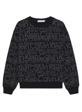 Sweatshirt Calvin Klein Glow In The Dunkel Schwarz Junge
