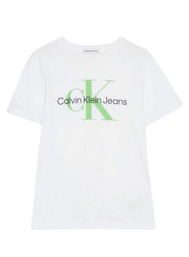 T-Shirt Calvin Klein Jumpsuitgram Weiss Junge