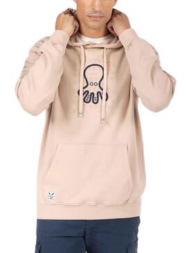 Sweatshirt El Pulpo Emblem Rosa für Herren