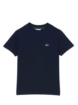 T-Shirt Lacoste von Knitted Marineblau für Junge Mädchen
