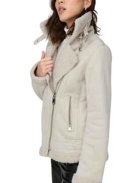 Jacke Only Diana Beige für Damen