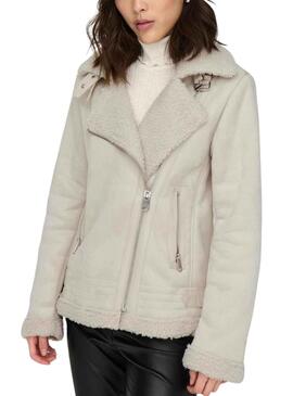 Jacke Only Diana Beige für Damen