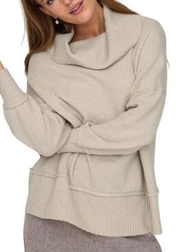 Pullover Only Hazel Beige für Damen