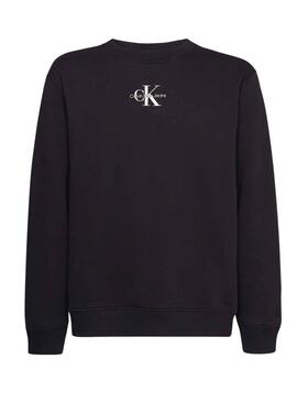 Sweatshirt Calvin Klein Monogram Schwarz für Herren