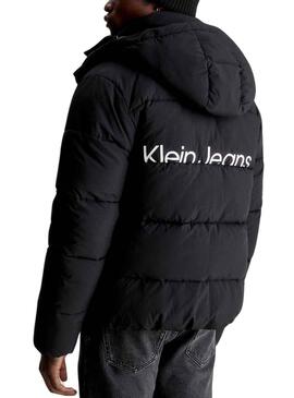 Jacke Calvin Klein Essentials Logo Schwarz Herren
