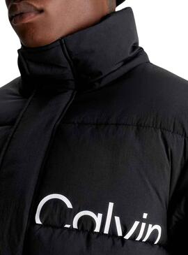 Jacke Calvin Klein Essentials Logo Schwarz Herren