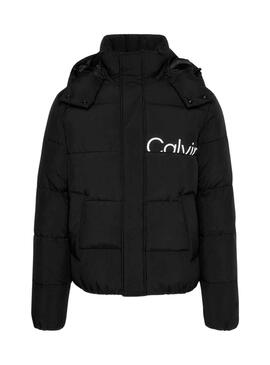 Jacke Calvin Klein Essentials Logo Schwarz Herren