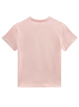 T-Shirt Vans Checker Box Rosa für Mädchen