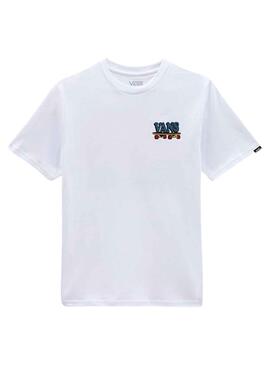 T-Shirt Vans Pizza Face Weiss für Junge
