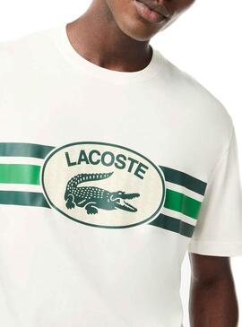 T-Shirt Lacoste Monograma Weiss für Herren