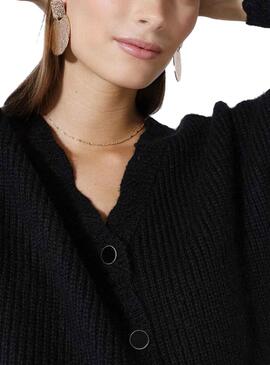 Jacke Naf Naf Knitted Canale Schwarz für Damen