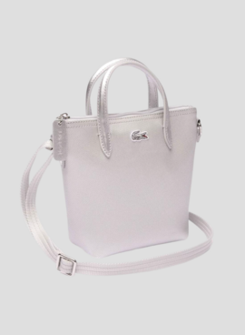 Handtasche Lacoste XS Shopping Cross Plateado Damen