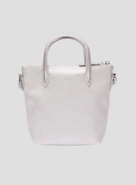 Handtasche Lacoste XS Shopping Cross Plateado Damen