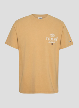 T-Shirt Tommy Jeans Luxe Athletic Camel Herren