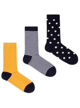 Pack 3 Socken Pepe Jeans Punkt Printeds Damen