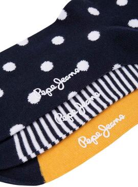 Pack 3 Socken Pepe Jeans Punkt Printeds Damen