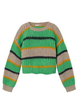 Pullover Name It Subia Streifen Grün für Mädchen