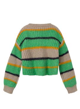 Pullover Name It Subia Streifen Grün für Mädchen