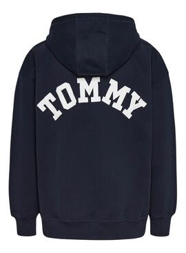 Sweatshirt Tommy Jeans Zip Marineblau für Herren