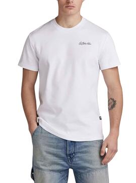 T-Shirt G-Star Multi Graphic Weiss für Herren