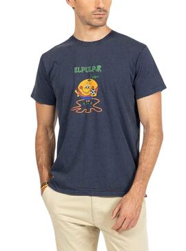 T-Shirt El Pulpo Naranjito RFEF Marineblau Herren