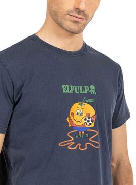 T-Shirt El Pulpo Naranjito RFEF Marineblau Herren