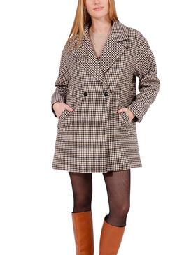 Mantel Naf Naf Oversize Pata De Gallo für Damen