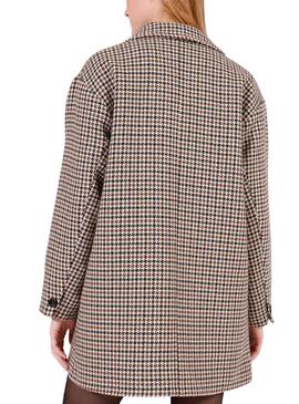Mantel Naf Naf Oversize Pata De Gallo für Damen