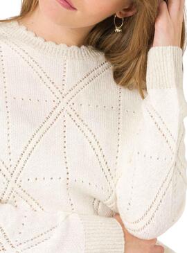 Pullover Naf Naf Entwürfe Beige für Damen