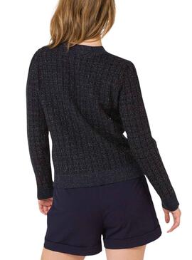 Jacke Naf Naf Helligkeit Marineblau für Damen