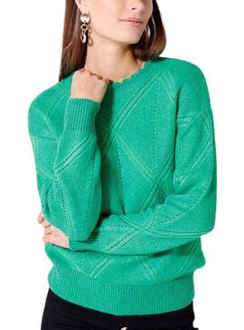 Pullover Naf Naf Citron Grün für Damen