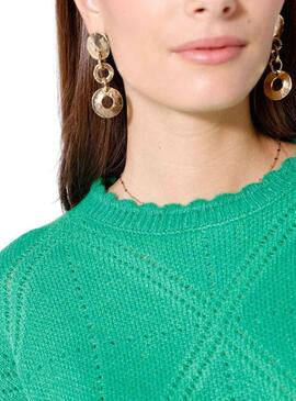 Pullover Naf Naf Citron Grün für Damen